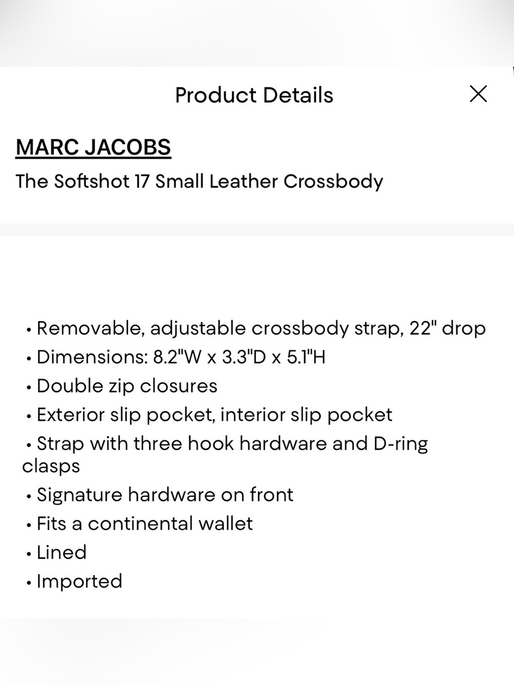 Marc Jacobs softshot - Picture 6 of 6